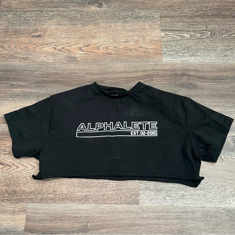 Alphalete Black Crop Top